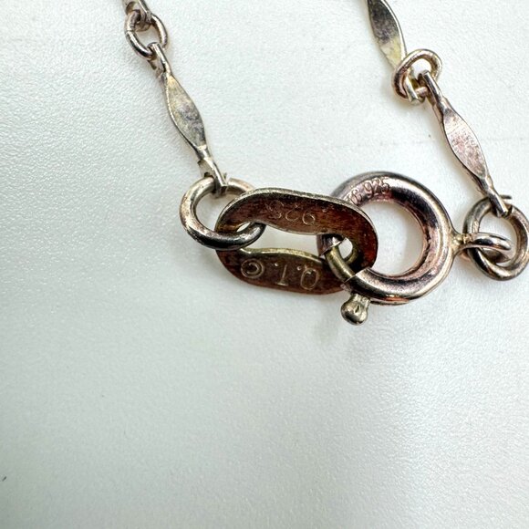 Vtg 18" Freshwater Pearl Necklace Sterling 925 w/Pearl Daisy & Turquoise Pendant - Picture 5 of 16